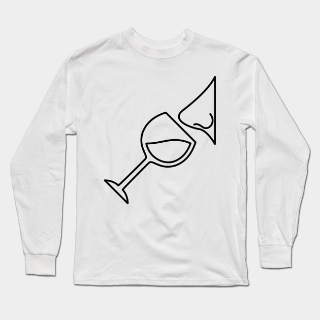 Wine Tasting Long Sleeve T-Shirt by SWON Design